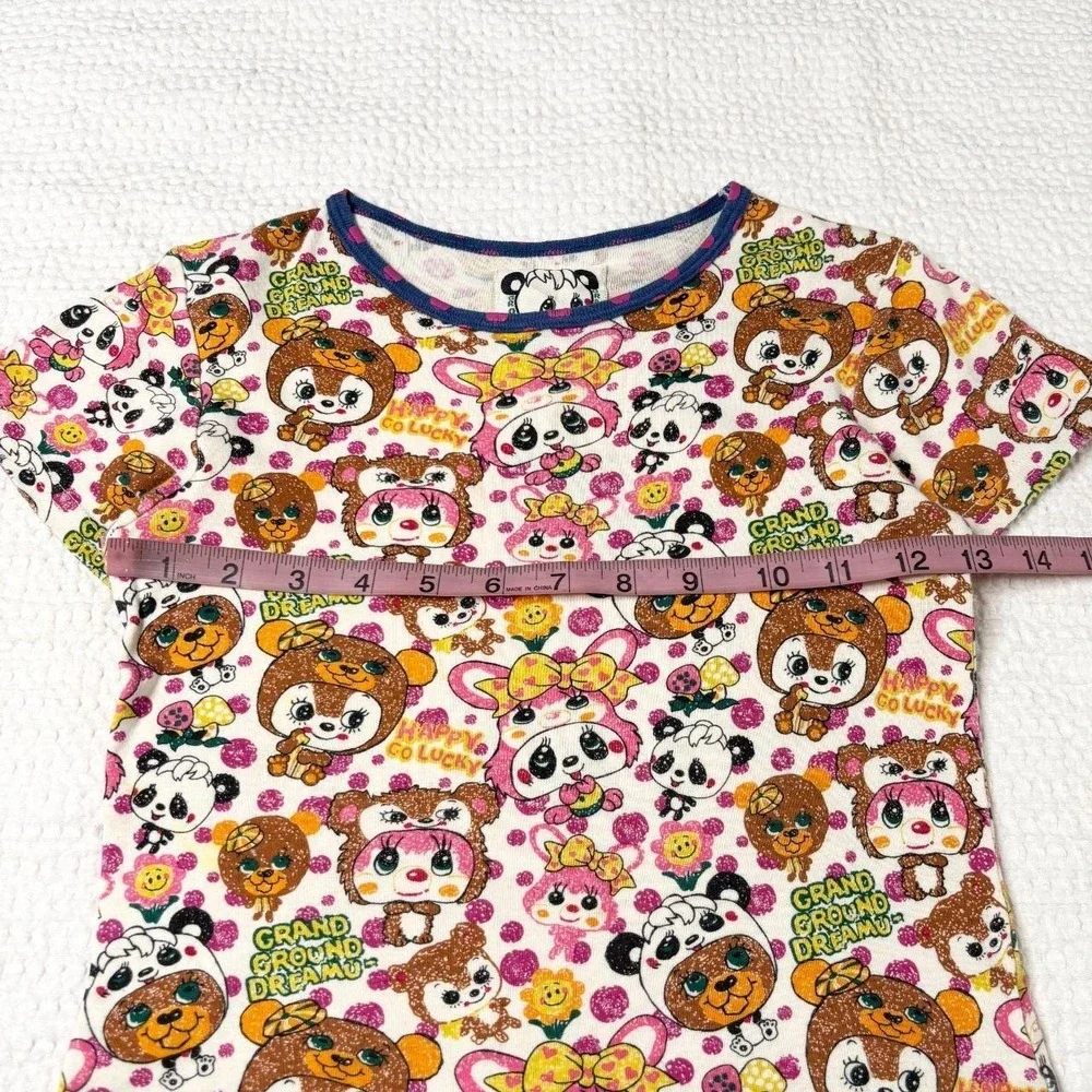Grand Ground j-fashion panda AOP baby tee